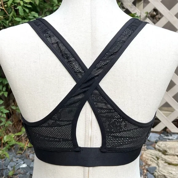 NWOT Victoria Sport “The Player” Lace Overlay Criss-cross Racerback Sports Bra - Picture 9 of 16
